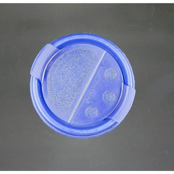 Tupperware Modular Mates Round 1641-2 Blue Shaker And Pour Keeper Lid 1913-4 - Picture 6 of 9